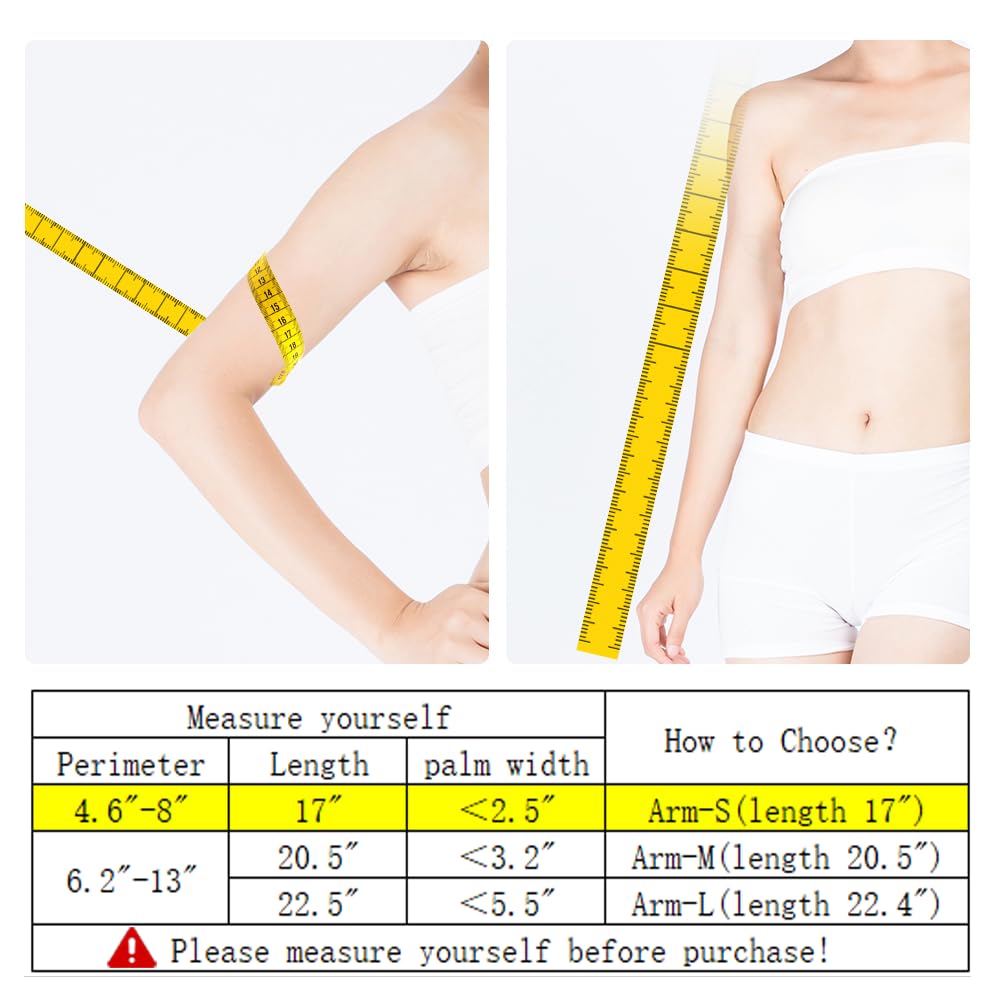 Waterproof Cast Covers for Shower Arm Kids, Water Proof Plastic Sleeve to Cover Arms After Surgery/Wound/Fracture/Bandage/Fingers, Sleeves Protector Bag Youth/Toddler Showering Child in Bath Small