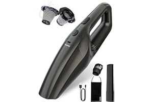 TANYO Handheld Vacuum Cleaner Cordless Pro, Mini Car Vacuum Rechargeable with Brushless Motor 14000PA Super Suction, Small Portable Hand Held Car Interior Vacuum Cleaning Accessories Detailing Kit