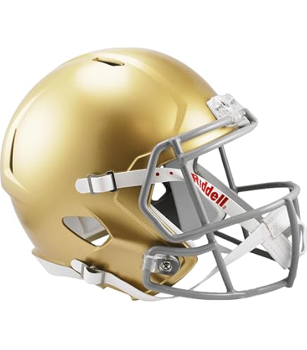 Notre Dame Fighting Irish Shamorock Officially Licensed Speed Full Size Replica Football Helmet : Sports & Outdoors