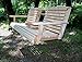 5 Feet Ft FLIP Cup Holder Console Cypress Lumber ROLL Back Porch Swing Made from Rot-Resistant Cypress Eternal Wood Made in The USA - Green Furniture - GO Green