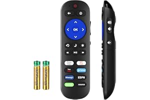 YIMAUT IR Remote for Roku Players and Roku TV Remote, Not for Roku Stick, Compatible with Roku 1 2 3 4, Express/+, Premiere/+, Ultra/LT, Power and Volume Buttons Require Learning Old TV Remote to Setup
