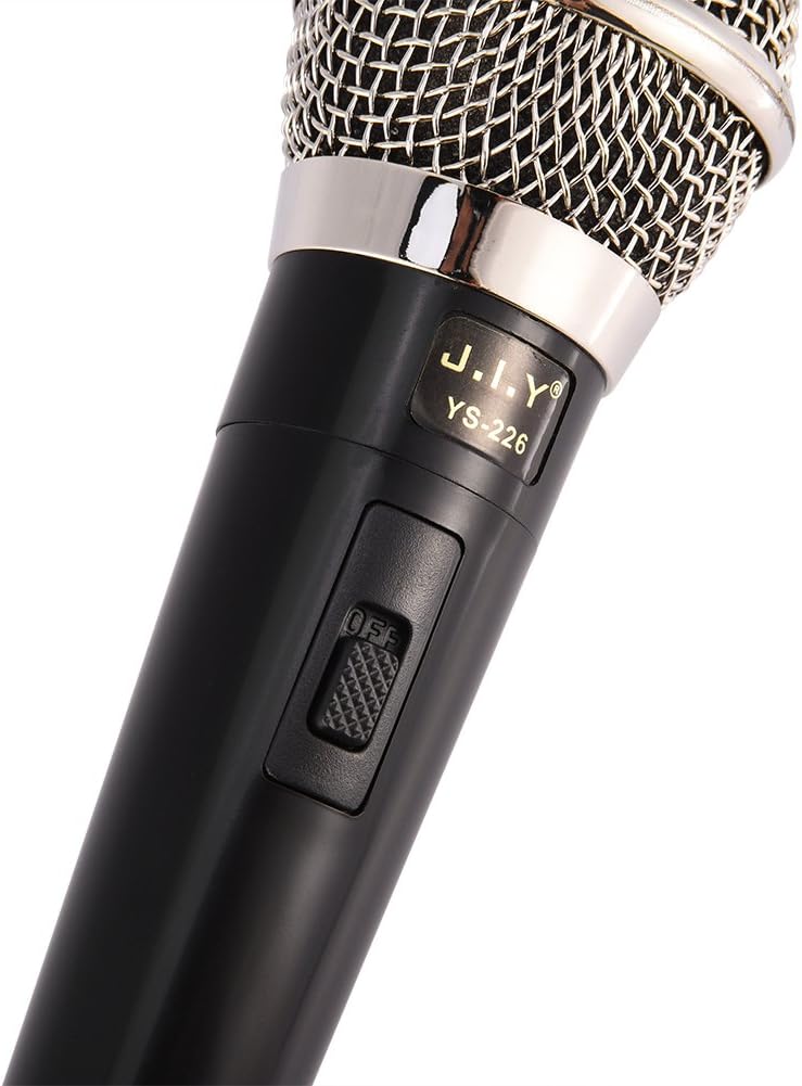 Tihebeyan Handheld Professional Wired Dynamic Microphone Clear Voice for Karaoke Vocal Music Performance Handheld Mic with On/Off Switch - Image 5