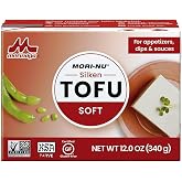 Mori-Nu Silken Tofu Soft | Velvety Smooth and Creamy | Low Fat, Gluten-Free, Dairy-Free, Vegan, Made with Non-GMO soybeans, KSA Kosher Parve | Shelf-Stable | Clean protein | 12 oz x 3 Packs