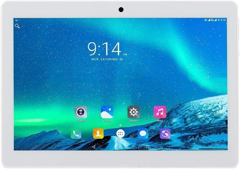 10 Inch 1280x800 IPS Tablet PC 2G RAM 32G Storage Android Phone 2M+5M Cameras Quad-core WiFi AGPS 3G SIMfree Unlocked 1080P FHD Bluetooth (Golden)