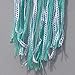 Szezon Dream Catcher Boho Handmade Traditional Shape with White Cotton Crochet and Green Ribbon (DC_102)