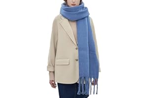 MININAI Women Cashmere Feel Scarf, Soft Warm Winter Scarf for Cold Weather, Christmas Blanket Scarves Pashmina Shawl Wrap