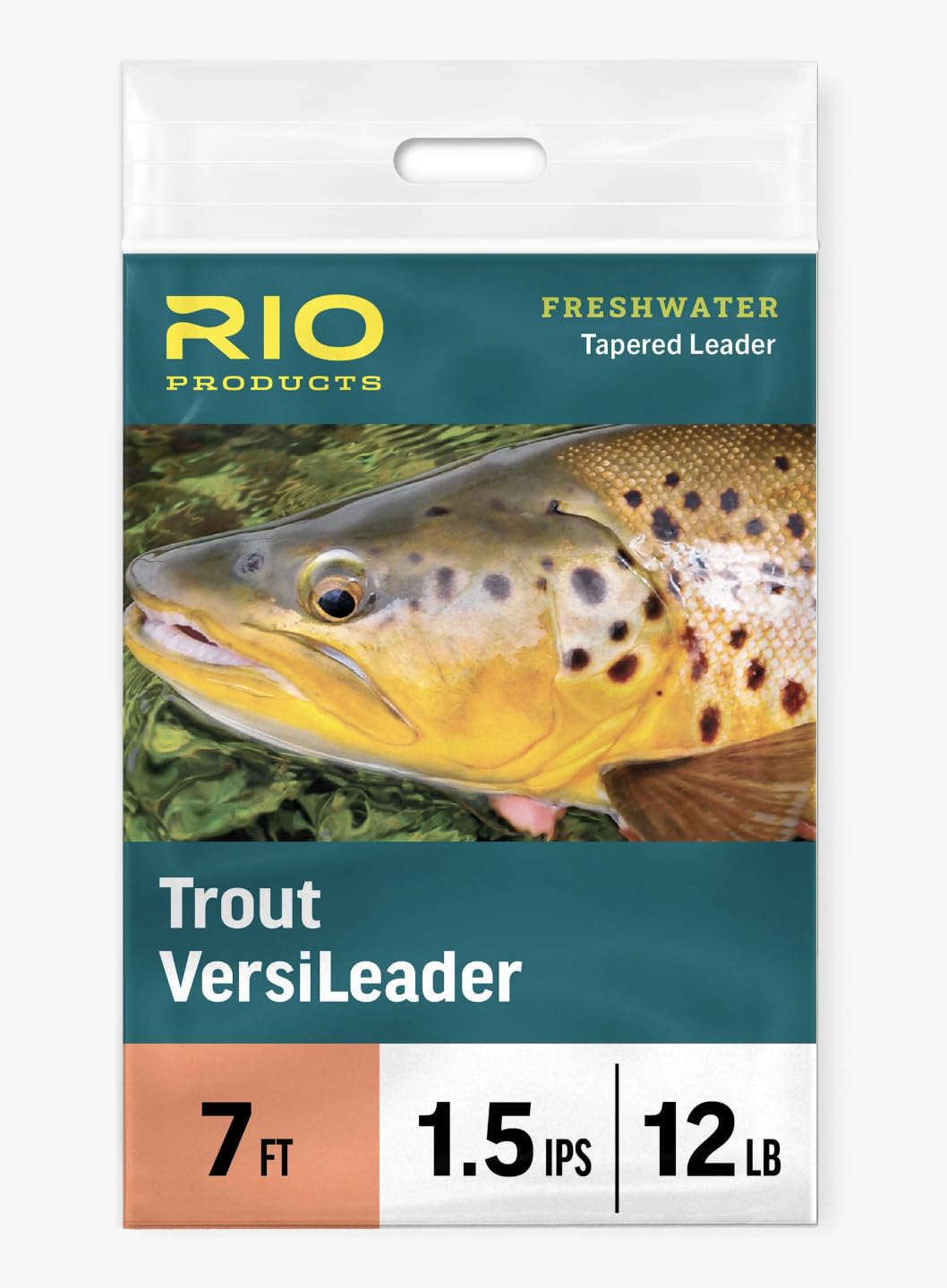 Rio Fly VersiLeader 7ft 1.5ips, Black S6, Fishing Leader
