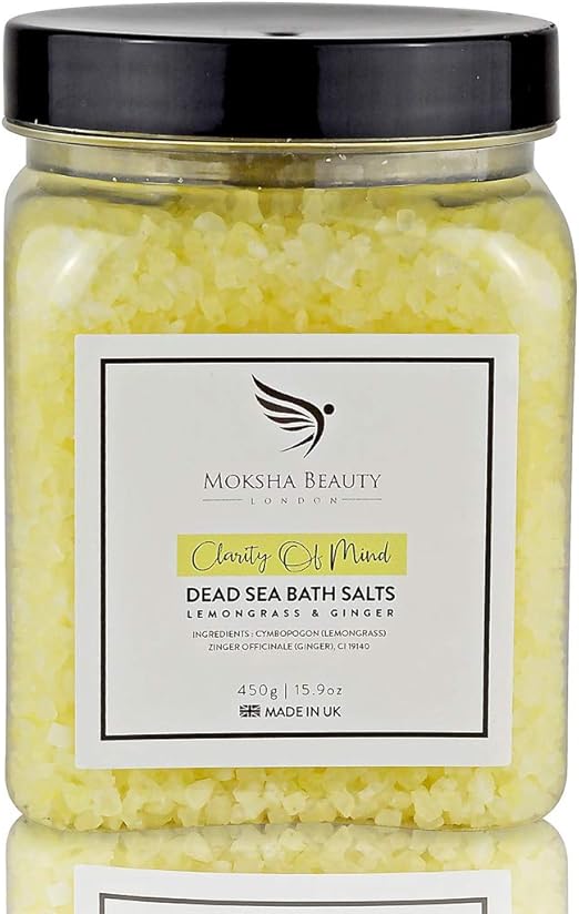 Bath Salts Bubble Bath Made in UK (450g) Natural Dead Sea Bath Salt