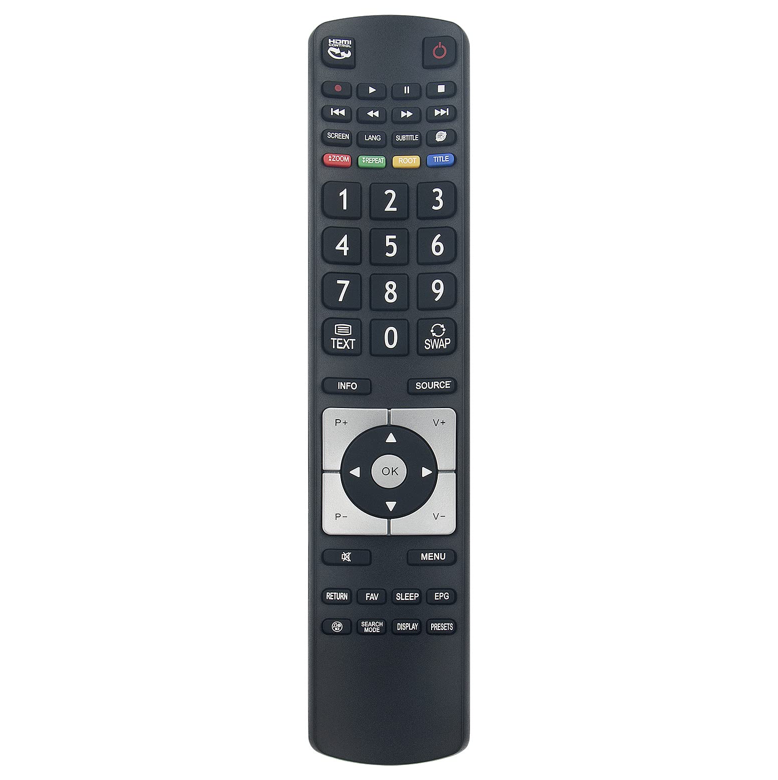 VINABTY Replaced Remote Fit for Linsar Finlux Kendo 22F6030-D 22F6030 24F6030 22F6030S-D 16FLY910LVD 37F501 40F6030 FIN22905LEDR 32H6050 26H6030 24F6030-S FIN32851 FIN32FLD905HU RC5110