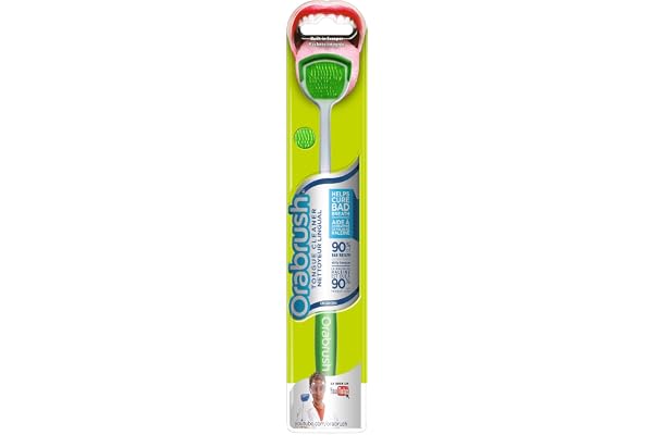 Orabrush Tongue Cleaner - 1 Count - For Treatment of Bad Breath