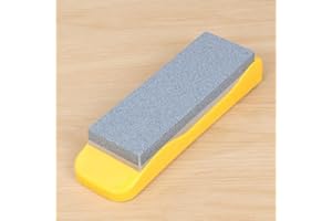 Double Sided Whetstone Sharpening Stone with Non Slip Base for Kitchen Knives and Tools