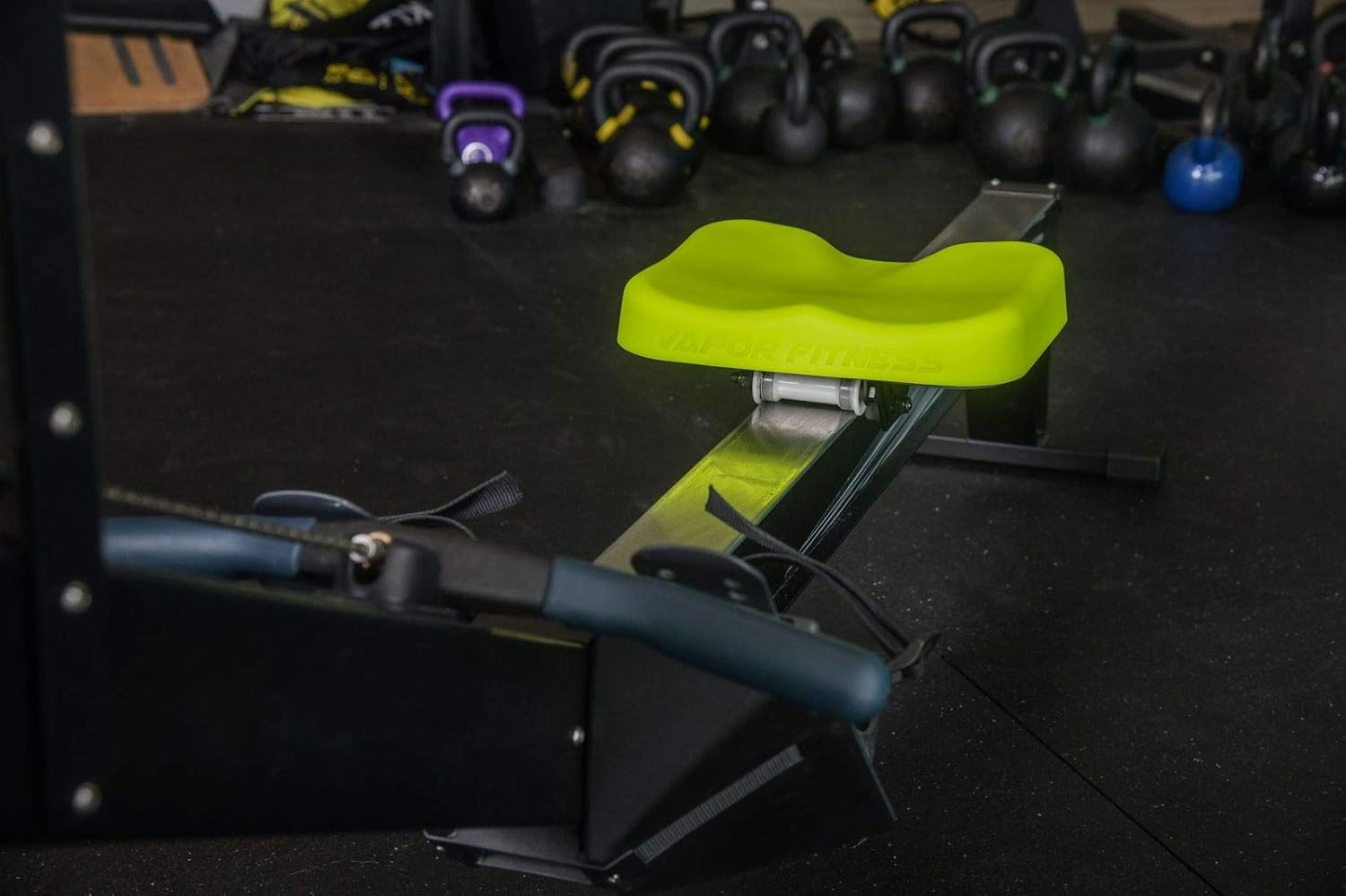 Vapor Fitness Silicone Seat Cover designed to go over the Concept 2 Rowing Machine seat, Yellow - Image 3
