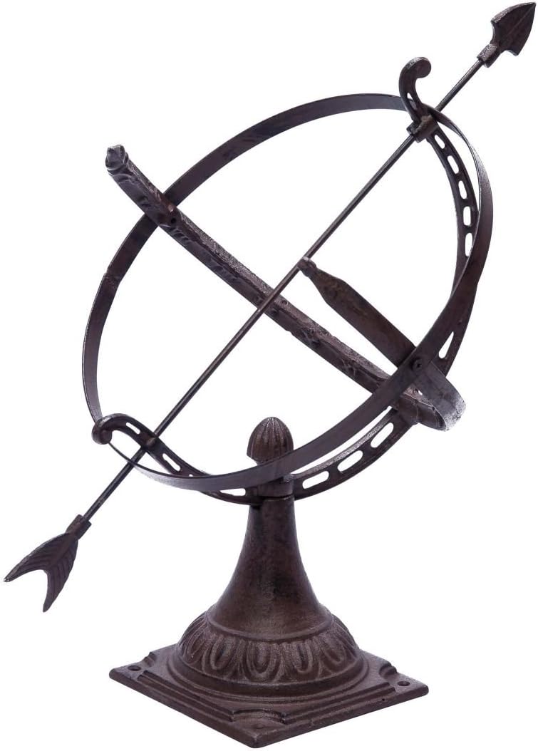 Estilo del Reloj de Sol 52cm decoración de jardín de Hierro Antiguo