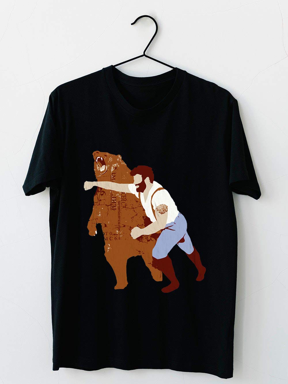 Man Punching Bear Short Sleeve, For Unisex T Shirt