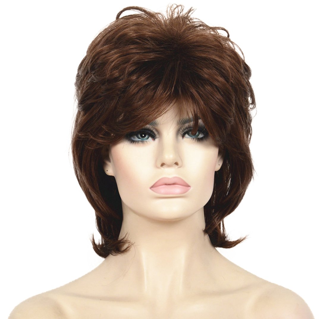 Lydell Short Length Layered Shaggy Full Synthetic Wig (30)