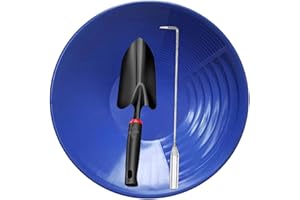 kowaku Gold Panning Kit, Double Riffles Collection Tool, Gold Pan for Beach Trip Outdoor Backyard
