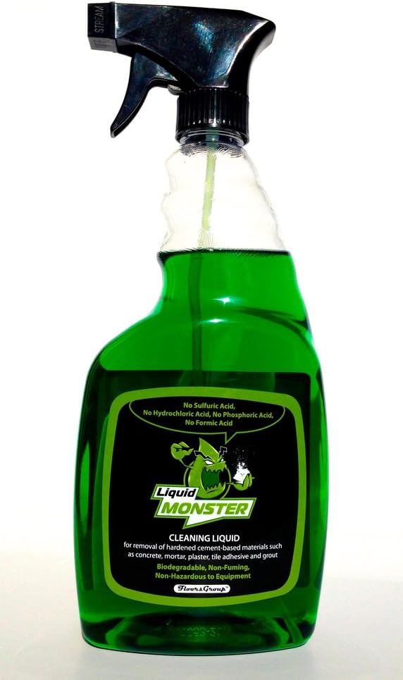 LiquidMONSTER Cement and Concrete Dissolver, Cardbord Box, 1 x 24 oz Spray Bottle