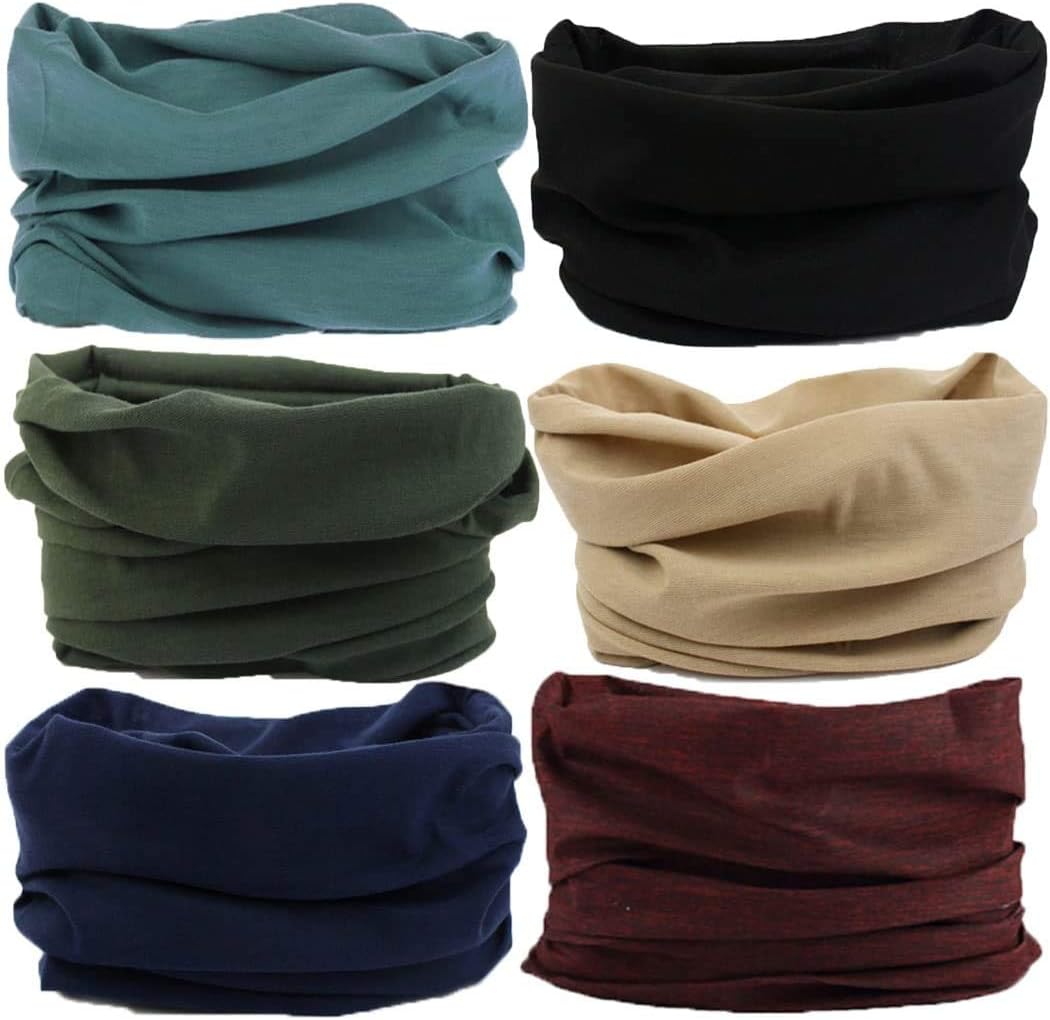 Headwear, Head Wrap, Neck Gaiter, Headband, Fishing Mask, Magic Scarf, Tube Mask, Face Bandana Mask, Neck Balaclava and Sport Scarf 12 in 1 Sweatband for Fishing, Hiking, Running, Motorcycling : Clothing