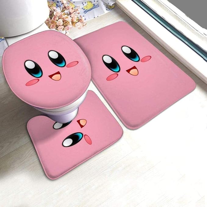 Juego De Alfombra De Baño 3 Piezas,Almohadillas Antideslizantes