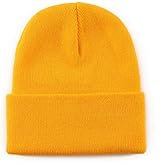 LHOTSFGR Double-Layer Unisex Winter Knit Beanie, Elastic Soft Warm Ski Skull Cap, for Men Women ﻿