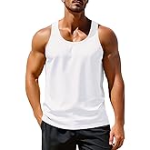 Zengjo Athletic Tank Tops for Men Y-Back Quick Dry Runnning Workout Gym Muscle Tanks Lightweight