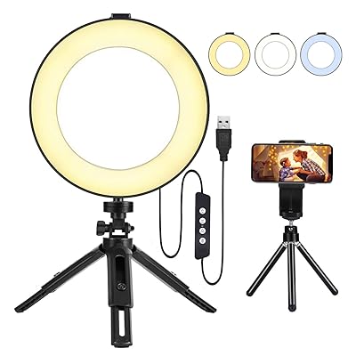 BESTOPE 8-inch Selfie Ring Light with Mirror Tripod Ghana Ubuy