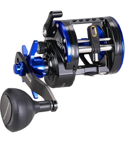 KTGCOZS AC100 Ultra-Light MIni Fishing Round Baitcasting Reel Right Hand Saltwater Conventional Reel Catfish (Blue) : Sports & Outdoors