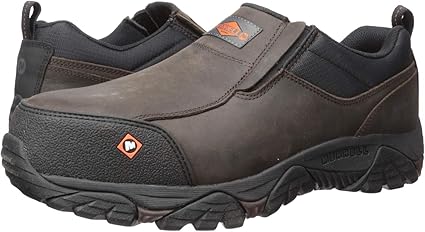 men's moab rover moc comp toe work shoe wide width