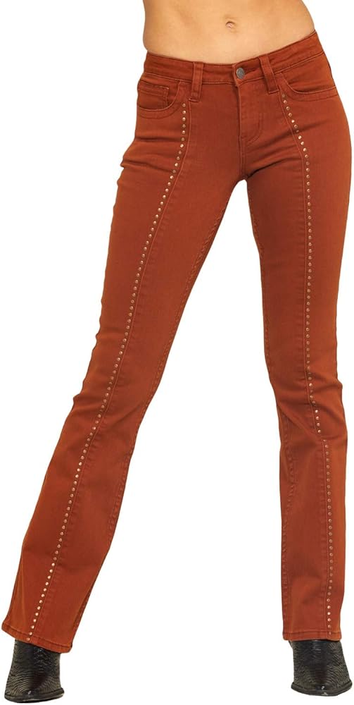 womens rust jeans