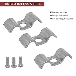 10Set Stainless Steel Double Line Clamps Kit,with