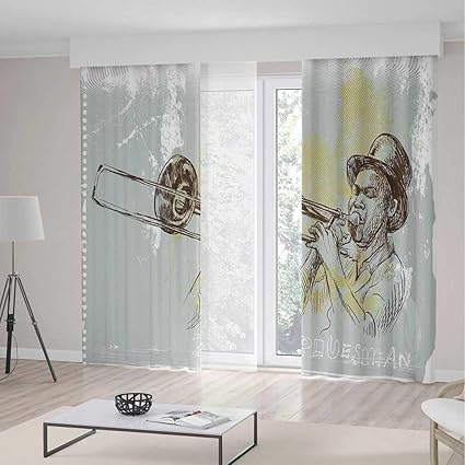 Amazon Com Yoliyana Small Window Blackout Curtains Jazz