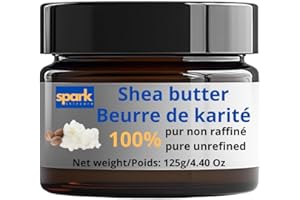 Pure Unrefined Shea Butter, 100% Raw Shea Butter for Face & Body | Spark SkinCare