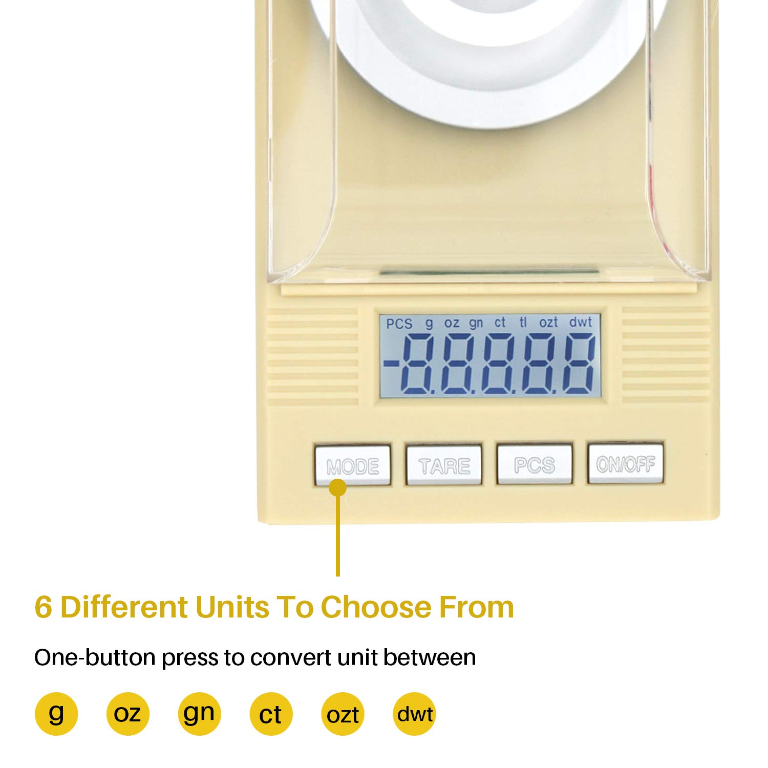 Milligram Jewelry Scale Include Calibration Weight High Precision 0.001g Digital Scale Read in