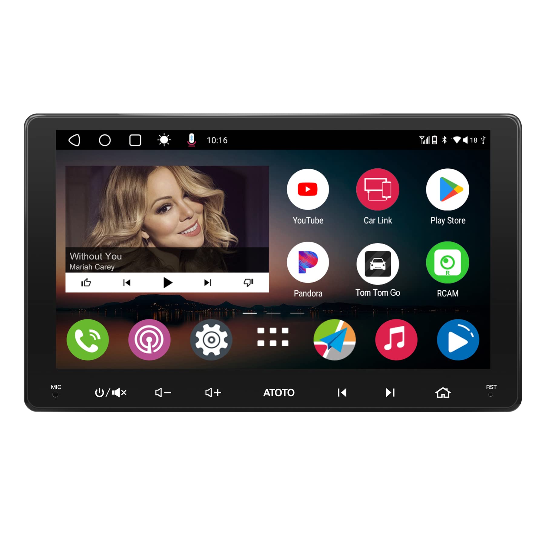 [9inch] ATOTO A6 PF Android Car Stereo, Double-DIN Radio, Wireless CarPlay & Wireless Android Auto, Mirror Link, GPS Tracking，in-Dash Navigation, Dual Bluetooth, HD LRV, 2G+32G, A6G209PF
