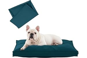 VENESSCO Dog Bed Covers Replacement Washable, Waterproof Dog Bed Cover with Zipper, 30Lx20Wx3H inch Durable Oxford Pet Bed Co