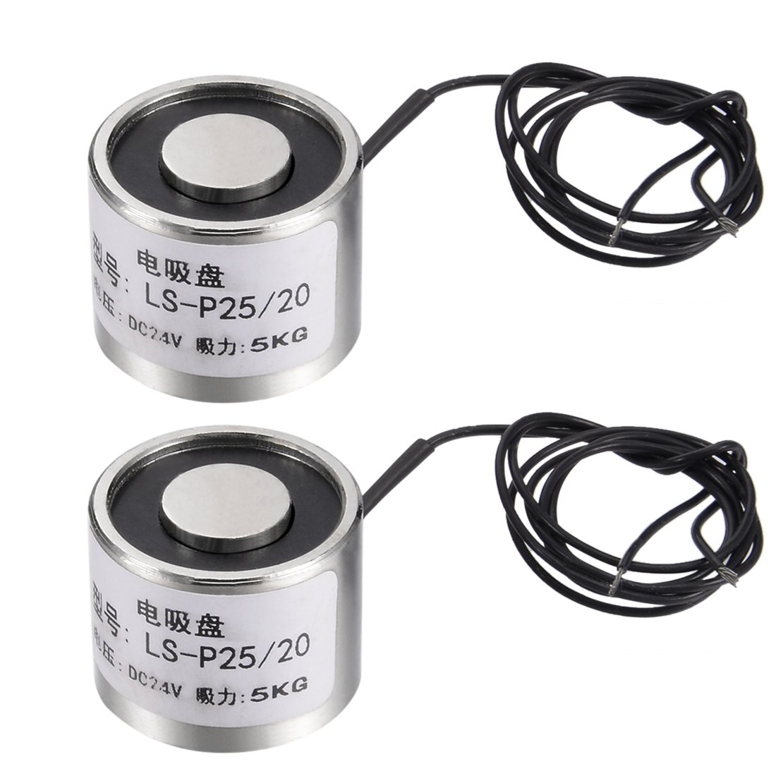 uxcell 80x38mm DC12V 1000N Electric Sucking Disc Solenoid Lift Holding Electromagnet