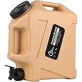 COOZMENT 3.2 Gallon/5 Gallon Water Containers with Spigot, BPA Free Water Jug, Military Green Water Tank, Multifunction Water Storage Containers for Camping Outdoor Hiking,Emergency Stroage