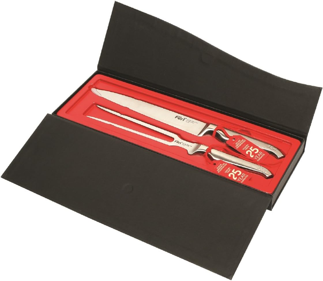 Furi Knives Furi Pro, 2-Piece Set Includes Carving Fork & Carving Knife with Case, 20 Inch