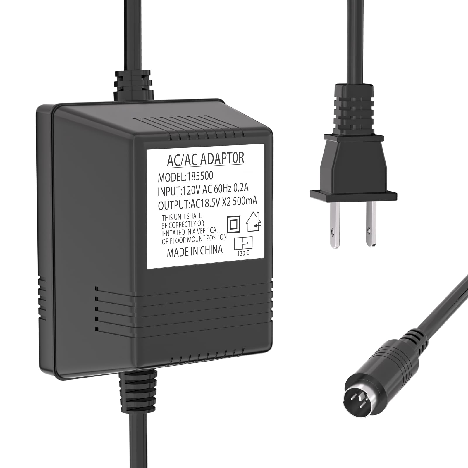 Photo 1 of 18.5VX2 500mA AC Mini 3 Pin Power Adapter Compatible with Behringer XENYX (502, 802, 1002),PSV3UL, MXVL3 MX602A, UB502, UB802, UB1002, Q502USB, Q802USB, Q1002USB,Eurorack Mixers (FX-18B-MP3)