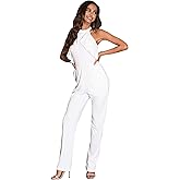 KOH KOH Womens 2026 Sleeveless Halter Neck Cocktail Long Leg One Piece Jumpsuit