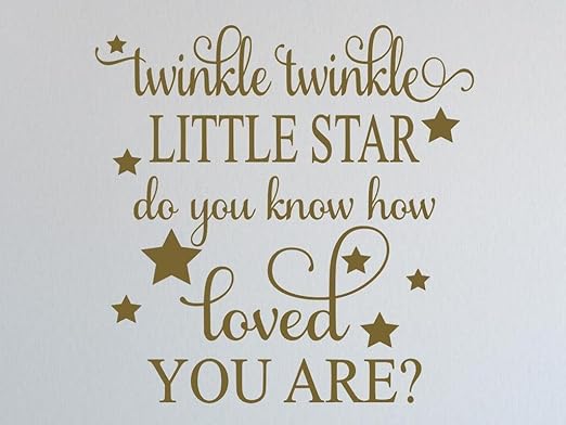 twinkle twinkle little star decal