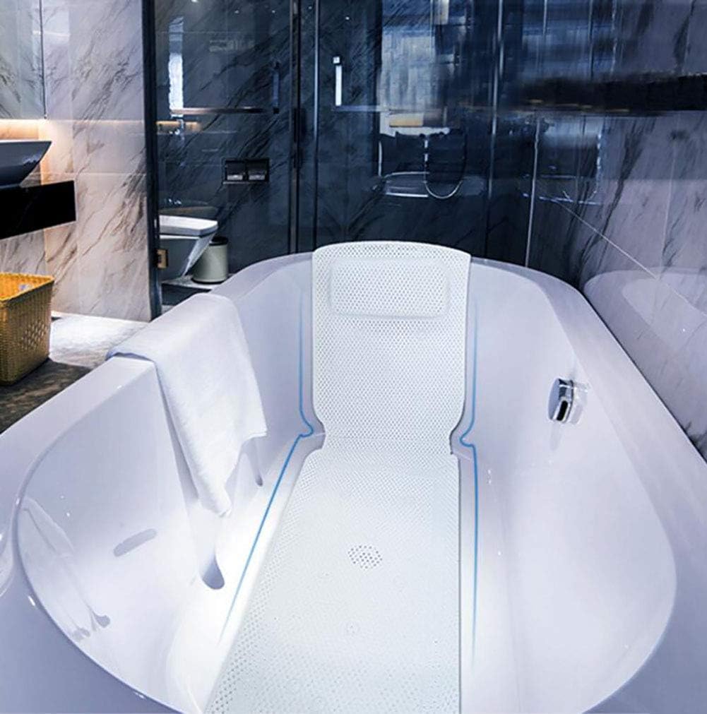 Bath Pillow Mat Full Body Spa Bath Pillow Mat Quilted Air Bath Bed Bath Pillow Pvc Soft Quilted Bathtub Cushion Mattress With 30 Non Slip Suction Cups Comfort Head Rest Home Bath Pillows