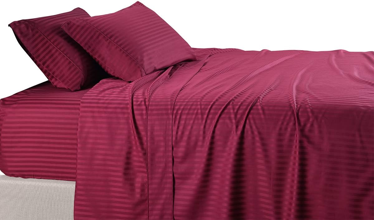Amazon Royal Tradition Damask Striped 600 Thread Count 100