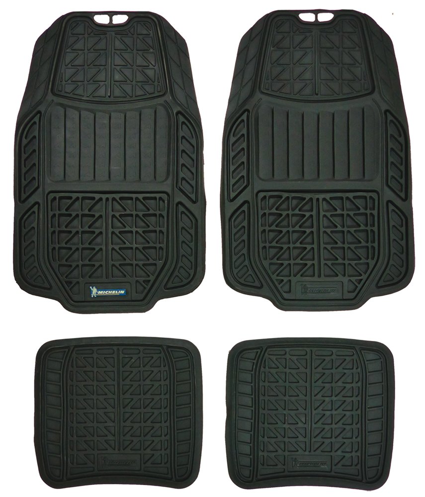 MICHELIN 009077 High Density Rubber Mats, Set of 4 Amazon.co.uk Car