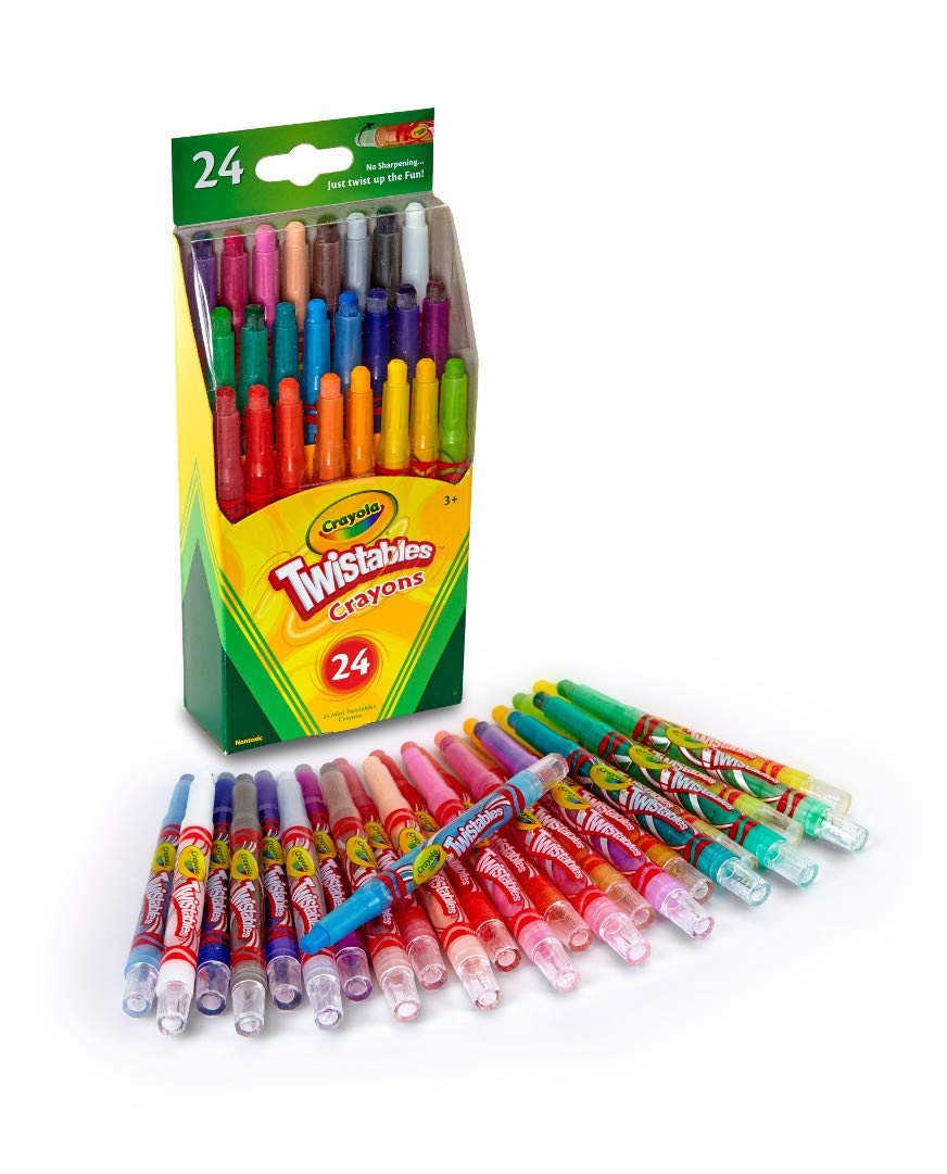 Crayola Mini Twistables Crayons, 24 Classic Crayola Colors NonToxic