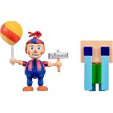 Jazwares Five Nights at Freddy&rsquo;s Balloon Boy - 2.5-Inch Articulated Figure and Glow-in-The-Dark Eyes Plus 2-Inch Crying Child Figure