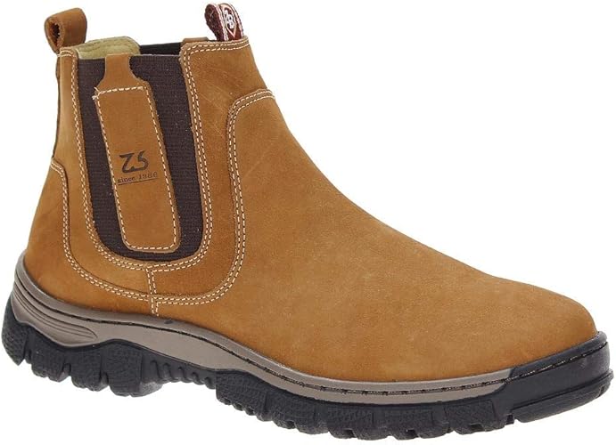 botina amarela masculina