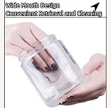 Eidoct 2-Pack 450ml Glass Jar with Lid, Leakproof Overnight Oats Containers view 4