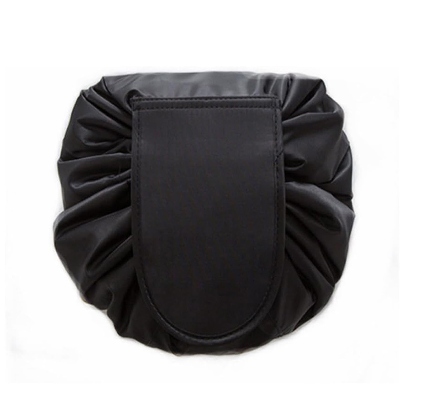 Large Capacity Lazy Makeup Toiletry Bag Drawstring Portable Travel Casual Waterproof Quick Pack Magic Makeup Storage Bag Perfect for Women Girls (Black)