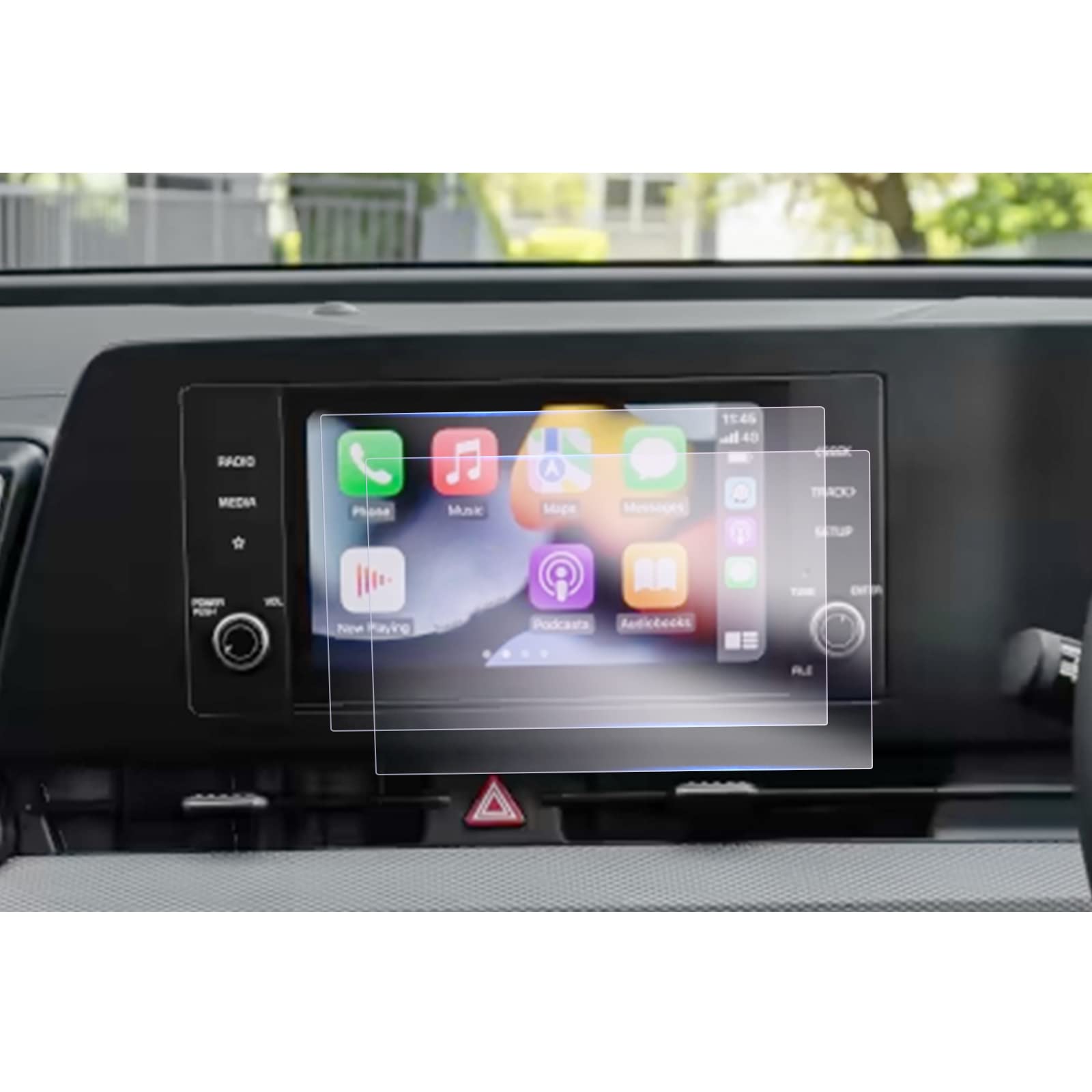 GAFAT Compatible with Kia Sportage NQ5 2022-2024 2025 8 Inch Navigation Screen Protector, Sportage 2023 8 Inch Infotainment System Glass Screen Protector, Shockproof, 9H Anti-Scratch